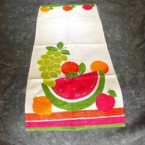 Collectible vintage kitchen towel "Watermelon and fruits"